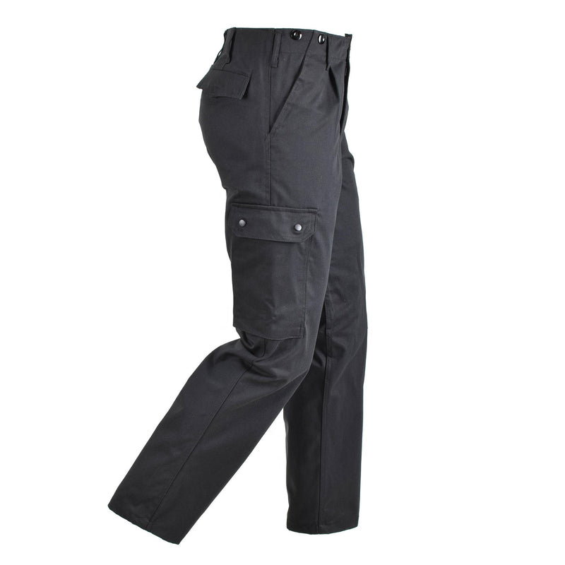 BDU-Cargohose im Stil der Bundeswehr, schwarz, strapazierfähige Kampfuniform, klassische Hose