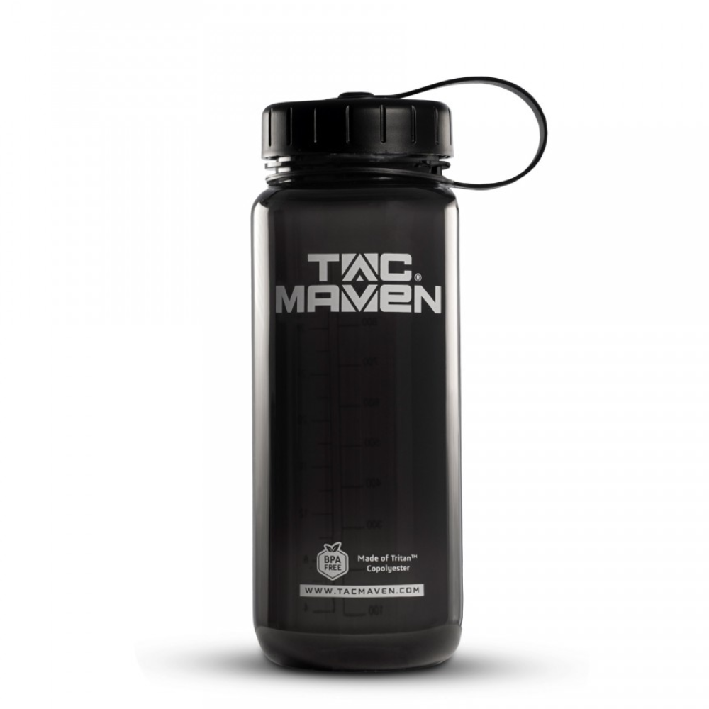 TAC MAVEN Norman Tritan 650 ml BPA-freie Wasserflasche für den Außenbereich, Schwarz