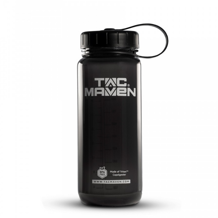 TAC MAVEN Norman Tritan 650 ml BPA-freie Wasserflasche für den Außenbereich, Schwarz