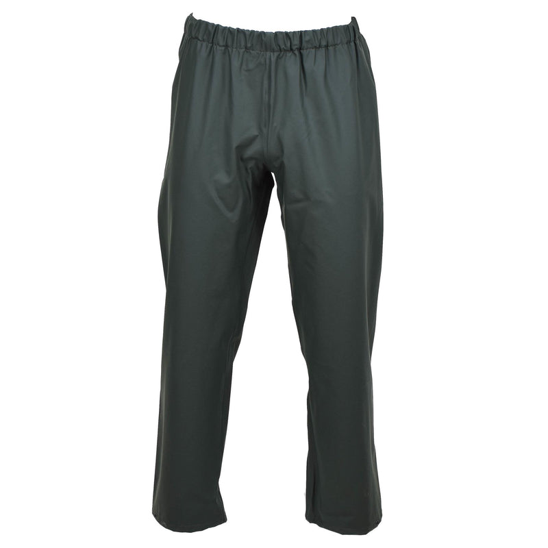 Echte belgische Militär-Regenhose, wasserdichte Outdoor-Hose in Olivgrün, NEU