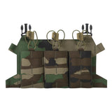 Direct Action Skeletonized Triple 223 Flap Panel Magazintasche Woodland Camo