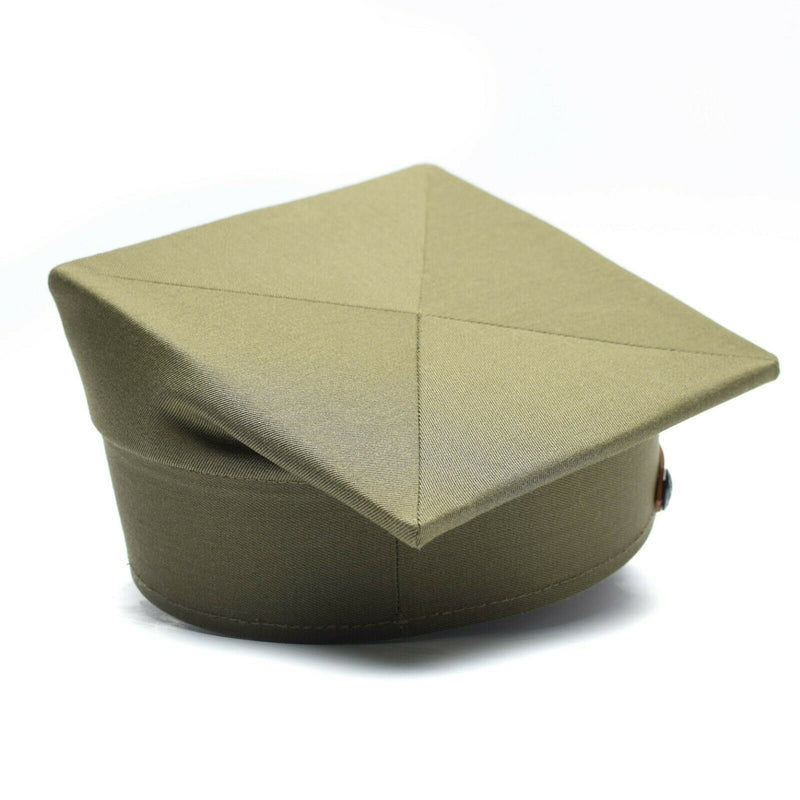 Echte polnische Militär-Schirmmütze, polnischer Armeeoffizier, Schirmmütze, Olivgrün, NEU