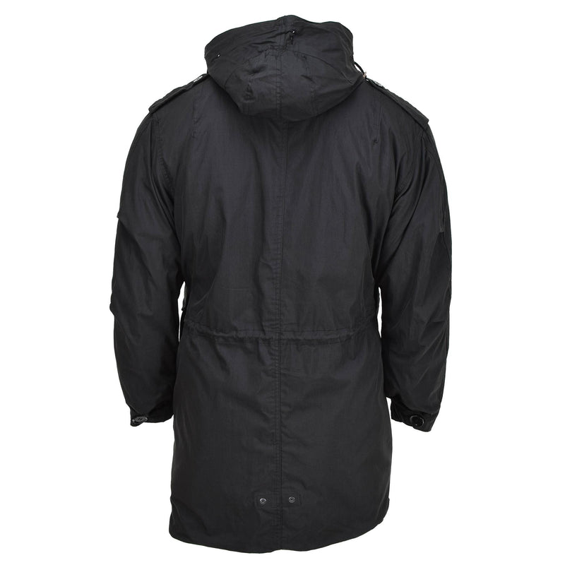 MIL-TEC Marke US Militär-Stil Parka M51 Außenmaterial mit Kapuze und Steppfutter schwarz NEU
