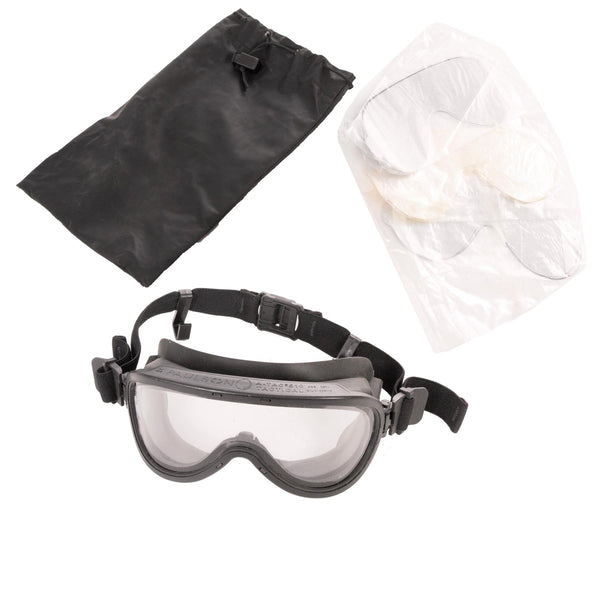 Paulson 510 A-TAC Taktische Schutzbrille, transparentes Polycarbonat, Doppellinse