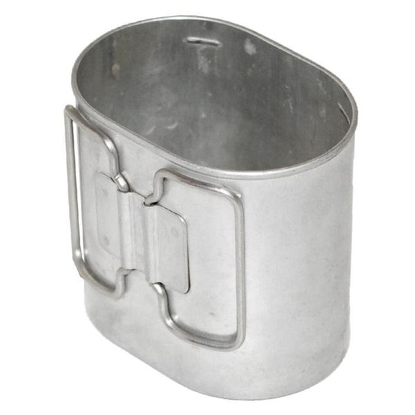 Original Schweizer Armee Truppen Vintage Aluminium Schmetterling Feldflasche Mess Militär Tasse
