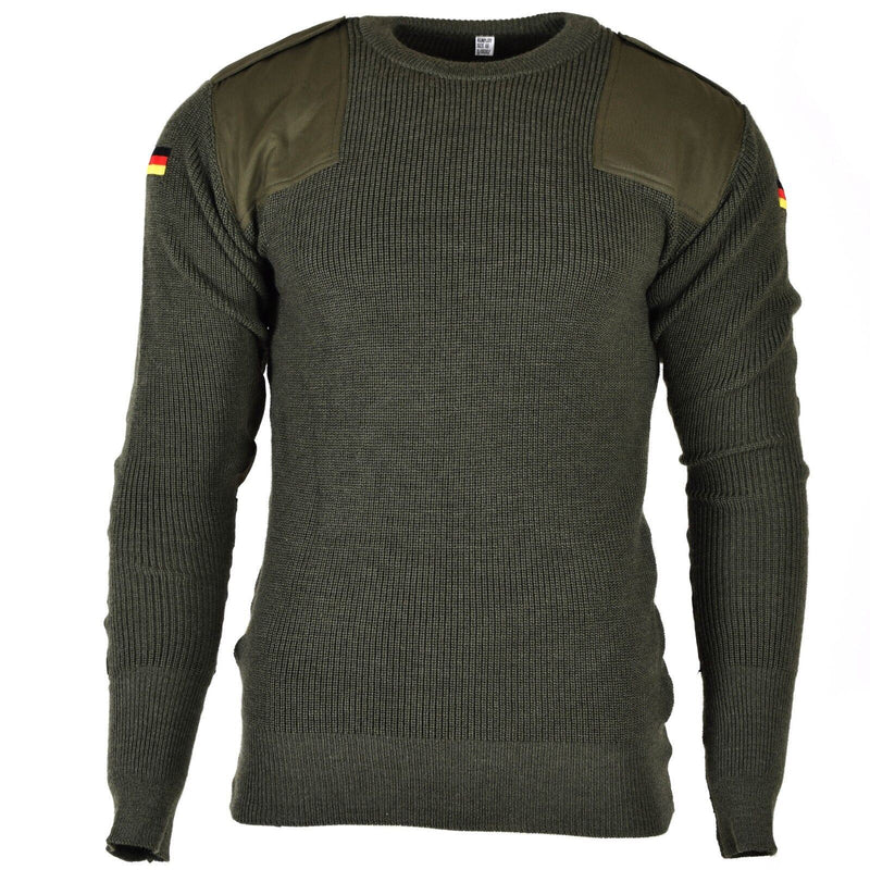Original Bundeswehr Pullover Kommando Pullover Grün Oliv Pullover Wolle NEU