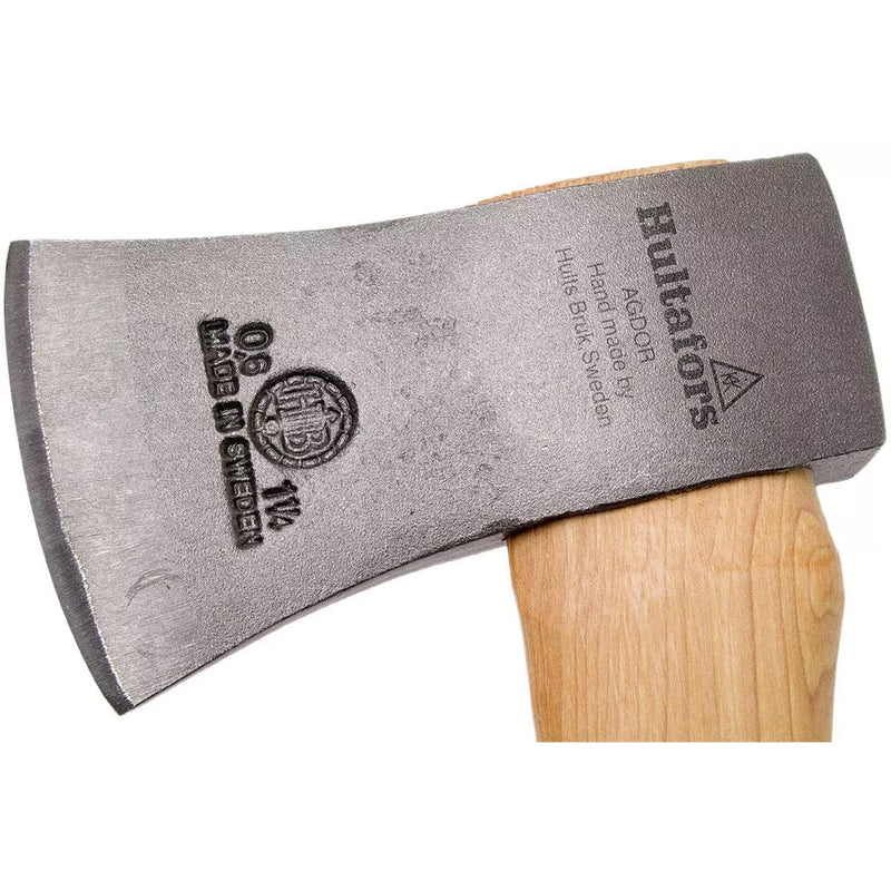 HULTAFORS H006SV handgeschmiedete Axt aus Kohlenstoffstahl, Beil, robuster Stiel aus Hickoryholz