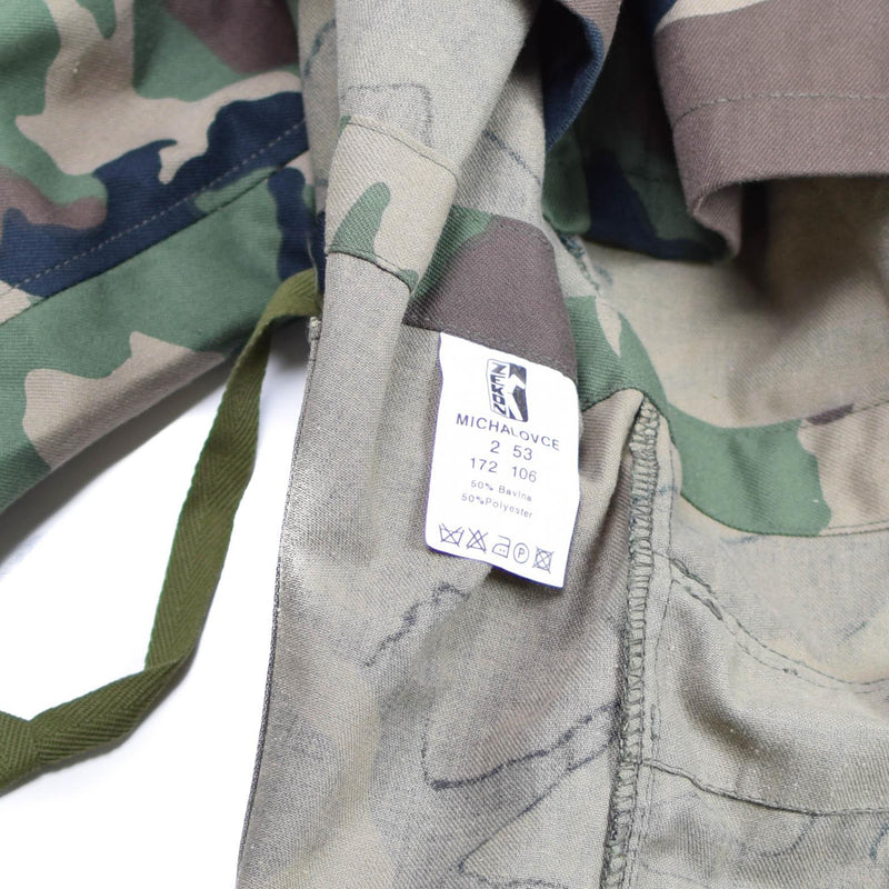 Original Vintage slowakische Armee Feldjacke M97 Camo Militär Kampfparka NEU