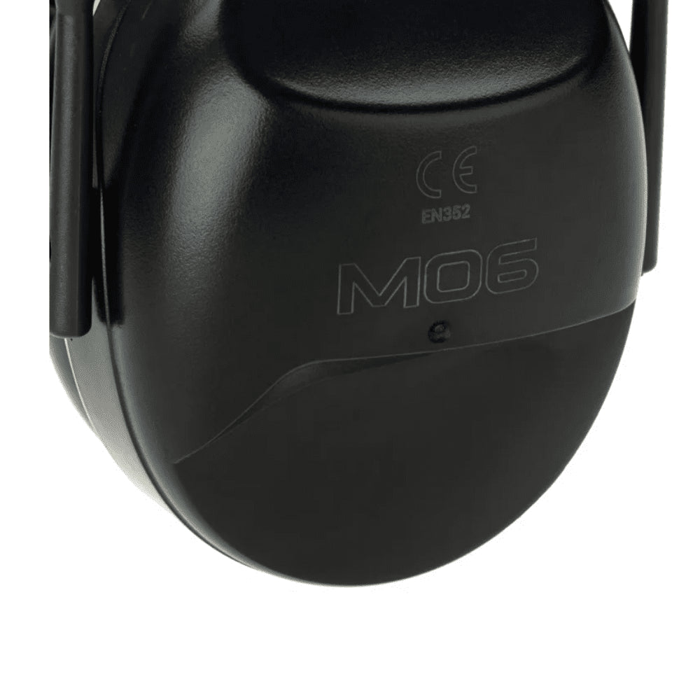 EARMOR M06A Passiver Gehörschutz 24 dB NRR Arbeitssicherheit Outdoor Schwarz