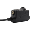 Earmor M51-MID PTT-Adapter Midland Radio Headset Wired Tactical Gear Schwarz