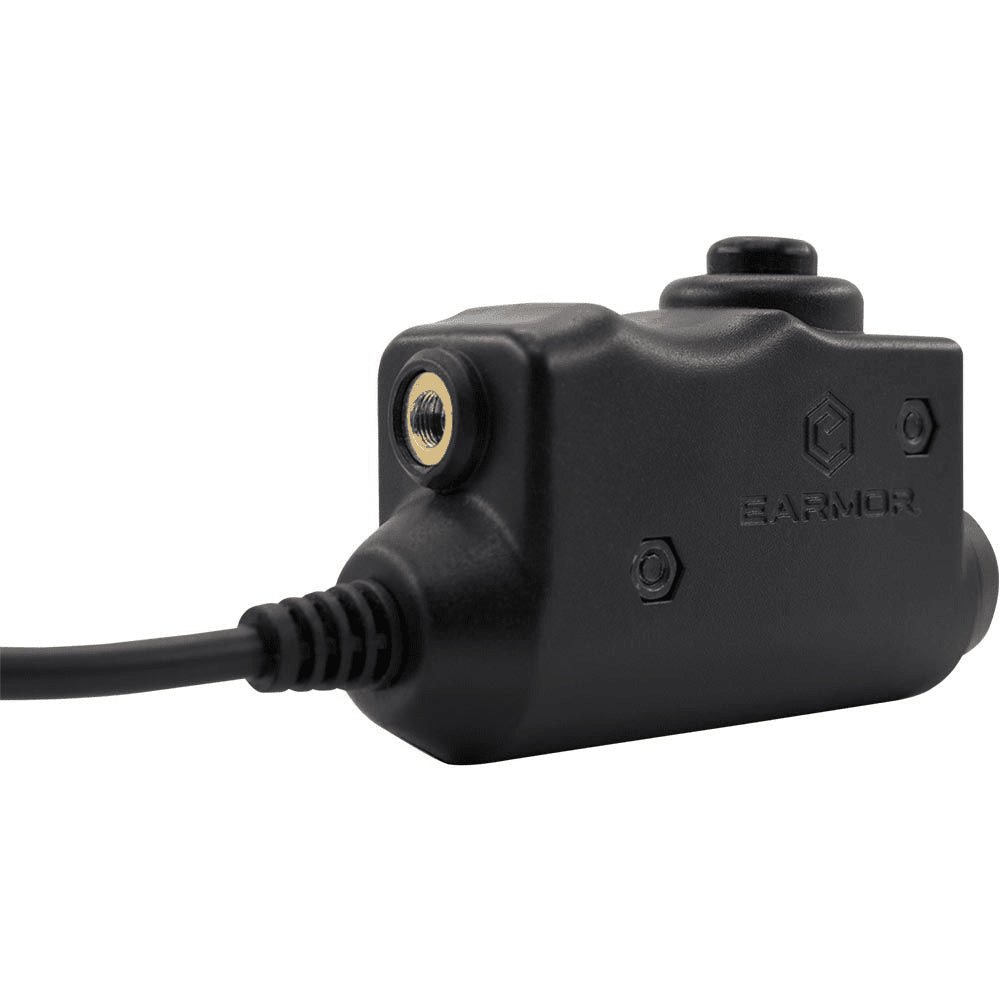 Earmor M51-MID PTT-Adapter Midland Radio Headset Wired Tactical Gear Schwarz