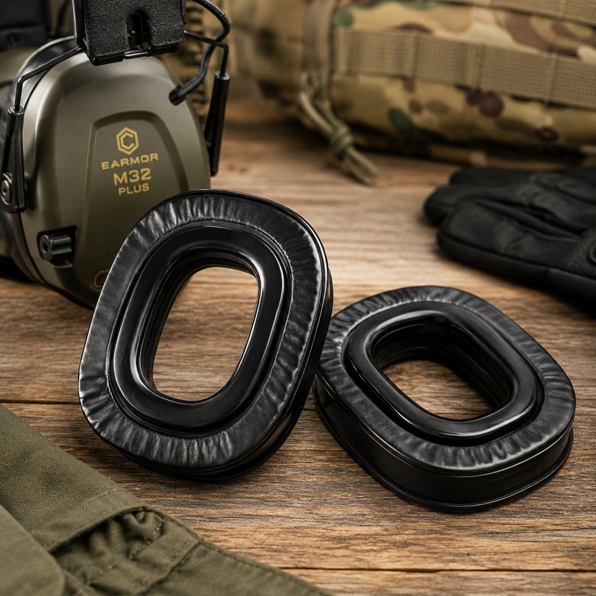 EARMOR S33B Silikon-Gel-Ohrpolster, Ersatz für M31 M32 Plus Headset, Schwarz