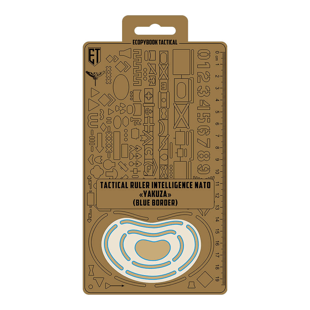 Ecopybook Tactical Scout's Ruler NATO UA Military Map Tool Blauer Rand