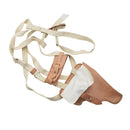 Original DDR Militär M74 Schulterpistolenholster NVA Leder Braun