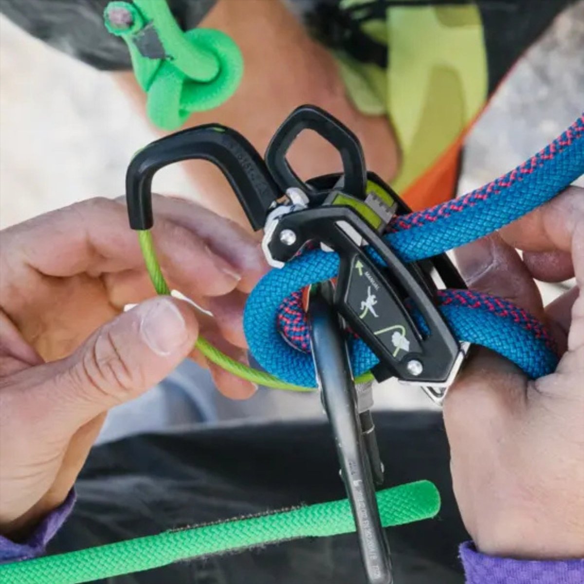 Edelrid GIGA JUL Sicherungsgerät 2-in-1-Modus, 8,5–10,5 mm Seilkompatibilität