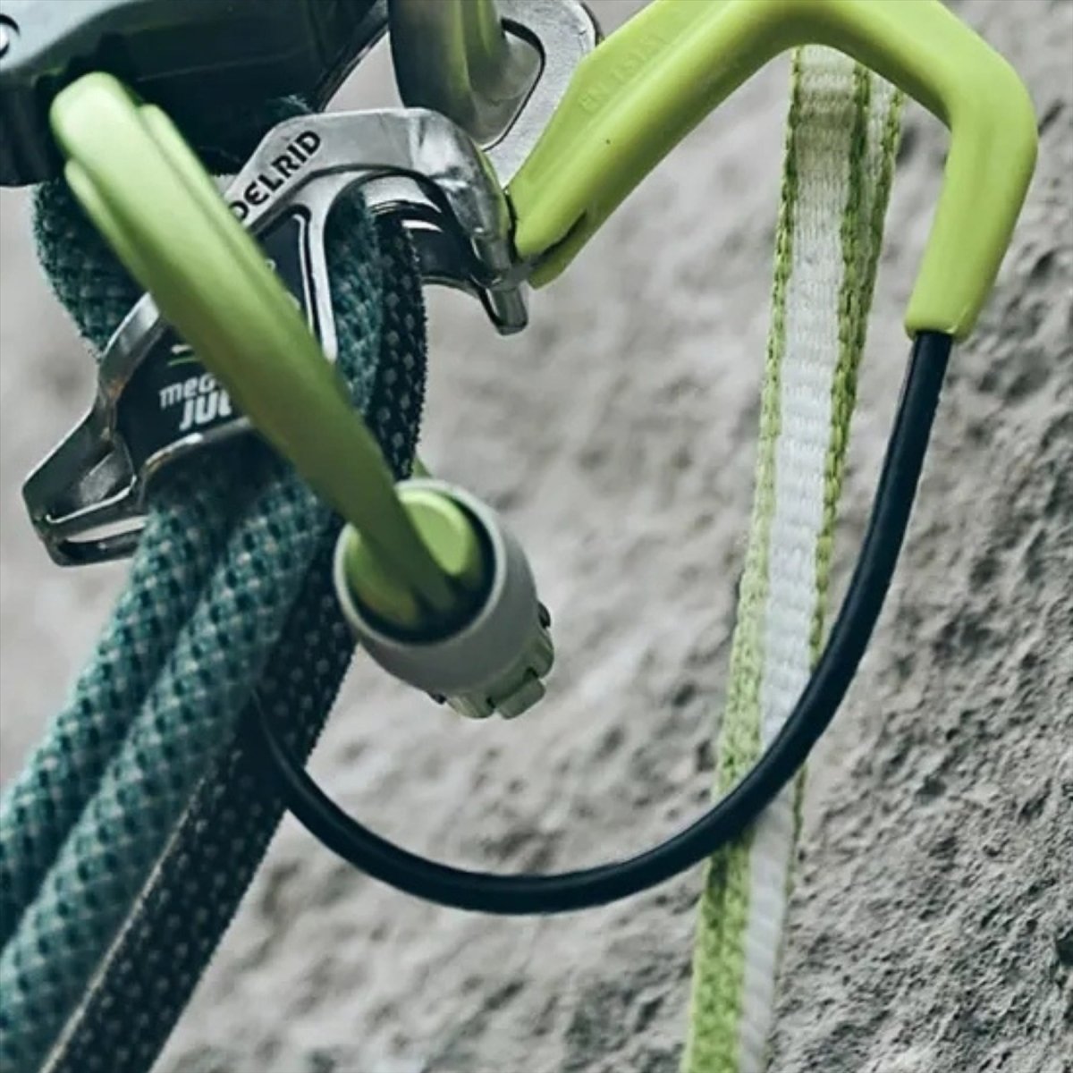 Edelrid Mega Jul Sicherungsgerät, automatisches Rohr, unterstütztes Bremsen, Klettern, Abseilen
