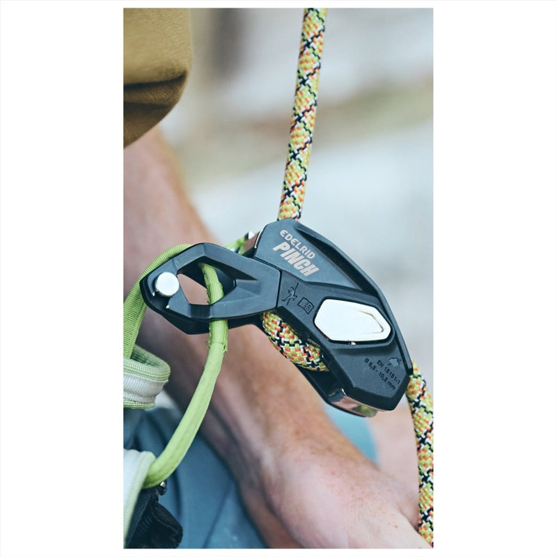 Edelrid Pinch Assisted Brems -Belay -Gerät präzise Senkung der Kontrolle Grün grün