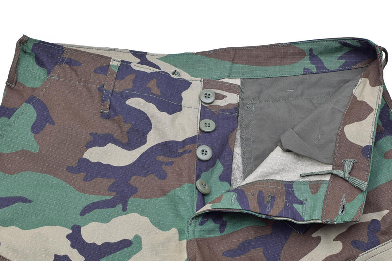 Mil-Tec Brand US-Militärstil Woodland Camo Ripstop Soldaten BDU Cargohose