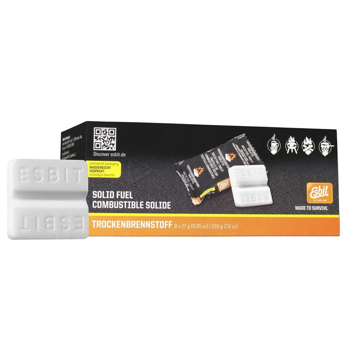 Esbit Festbrennstofftabletten 8 x 27 g. Hochwertige Marke für Herd oder Feueranzünder – GoMilitar