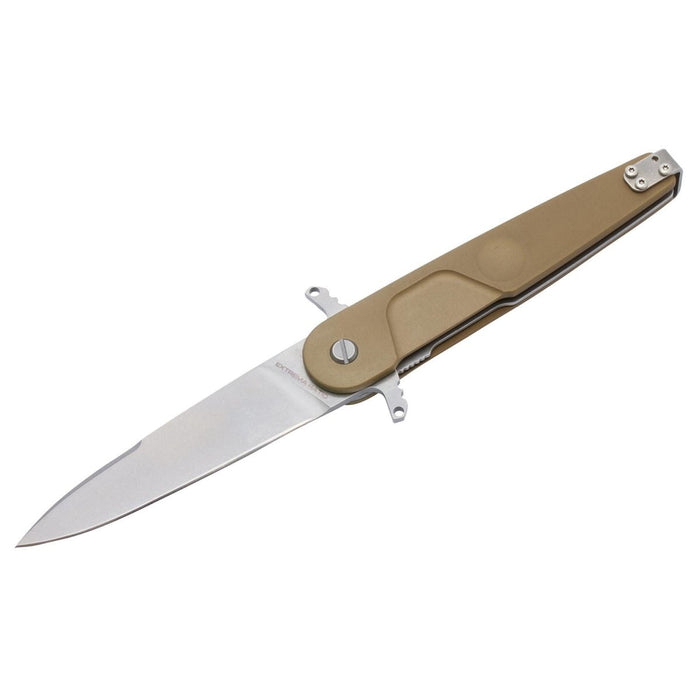 ExtremaRatio BD2 LUCKY DESERT Taschenmesser Bohler N690 Stahl mit glatter Klinge – GoMilitar
