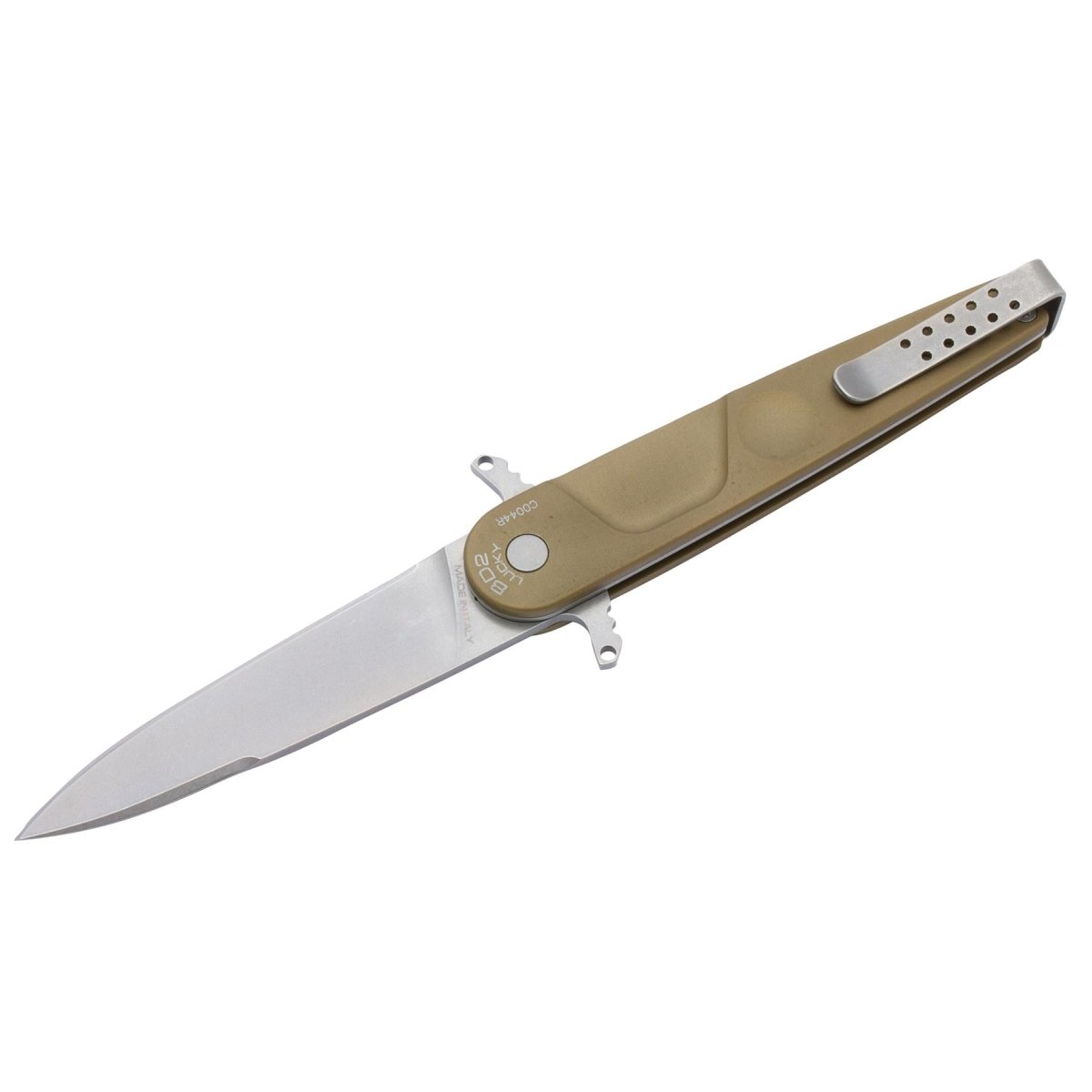 ExtremaRatio BD2 LUCKY DESERT Taschenmesser mit glatter Klinge aus Böhler-N690-Stahl