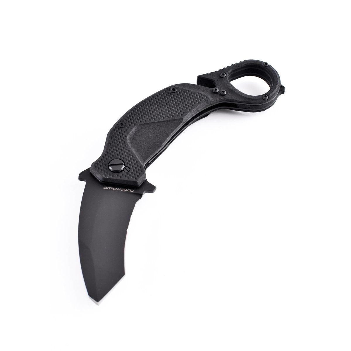 ExtremaRatio NIGHTMARE BLACK Taschenmesser, klappbar, Tanto-Karambit, rostfrei, N690