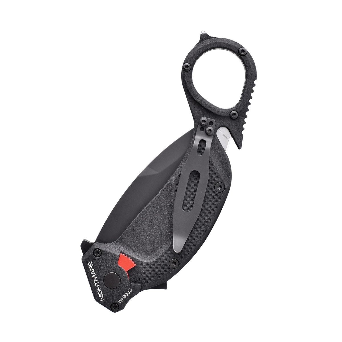 ExtremaRatio NIGHTMARE BLACK Taschenmesser, klappbar, Tanto-Karambit, rostfrei, N690