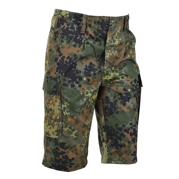 Leo Kohler Knielange Shorts Militär Bermuda Flecktarn Camouflage