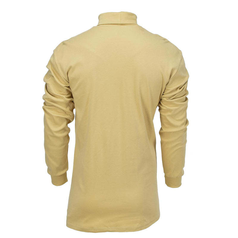 Original Bundeswehr Unterhemd leichtes Rollkragenshirt Sand NEU