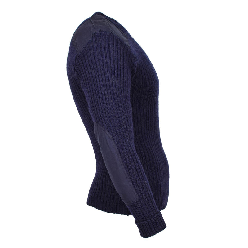 Echter blauer Pullover, Bodywarmer, Wollpullover, Kommandopullover der britischen Armee