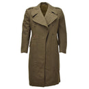 Original kanadischer Armee-Wollmantel, Militärüberschuss, Vintage-Olivgrün