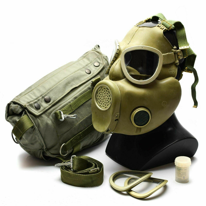 Polnische Militär-Gasmaske MP-4 Original Atemschutzmaske Chemisch Grau Oliv OD NEU