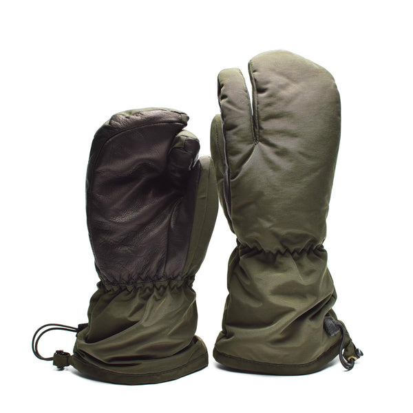 Original dänische Armee Abzugsfinger Fäustlinge Syna-Tex Handschuhe OD NEU