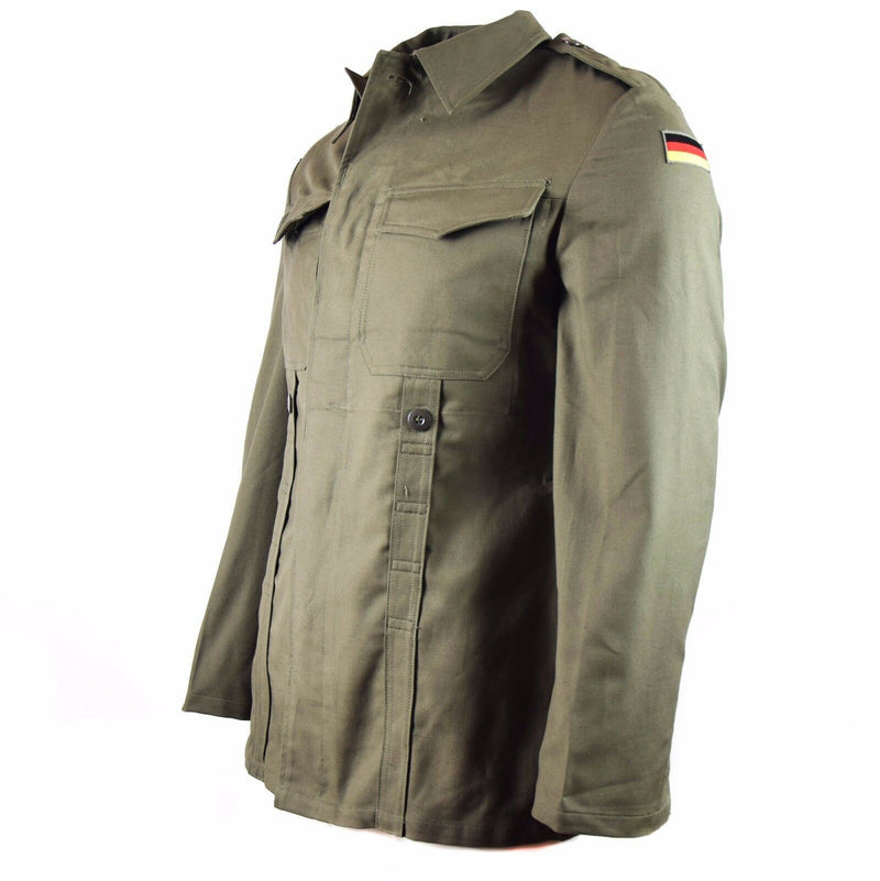 Original Moleskin-Jacke der deutschen Armee. Vintage BW Armee Feldjacke in Olivgrün