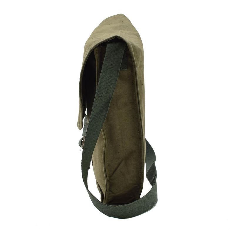 Original bulgarische Armee oliv Umhängetasche verstellbarer Riemen Outdoor Reisen NEU