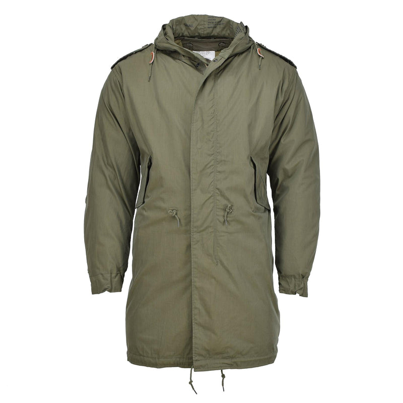 MIL-TEC US Militärstil M51 Parka mit Kapuze, gestepptes, herausnehmbares Futter, oliv NEU