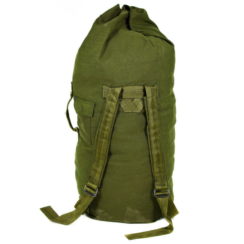 Original US Army Seesack, groß, olivgrün, Militärsack aus Segeltuch, Seesack