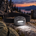 Princeton-Tec Quad Tactical MPLS Mehrfarbige Stirnlampe 78 Lumen IPX7 Schwarz