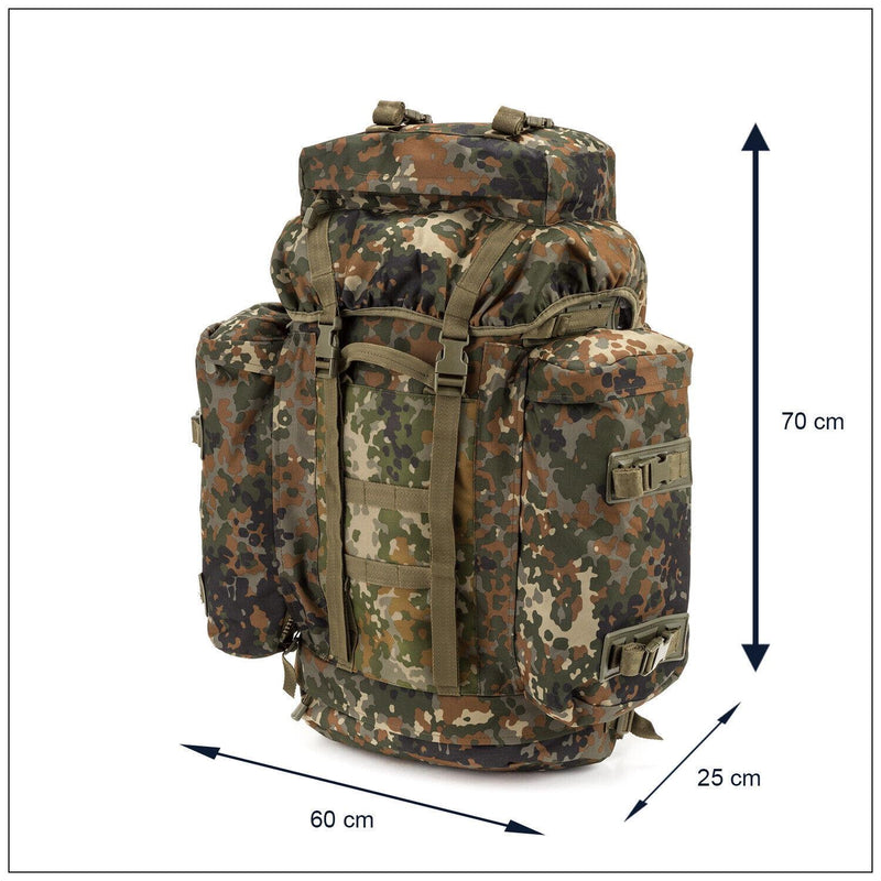 A.Blochl BW Berg Trekkingrucksack Camping großer Rucksack Flecktarn Camouflage