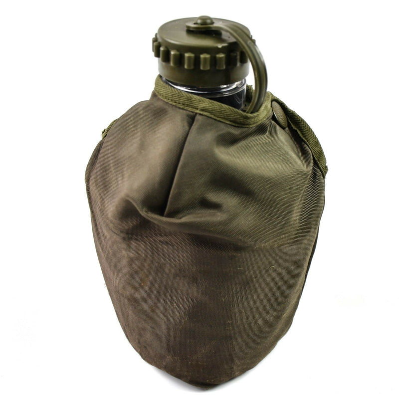 Original Österreichisches Bundesheer Trinkflasche Wasserflasche Militär Feldflasche Topf Beutel