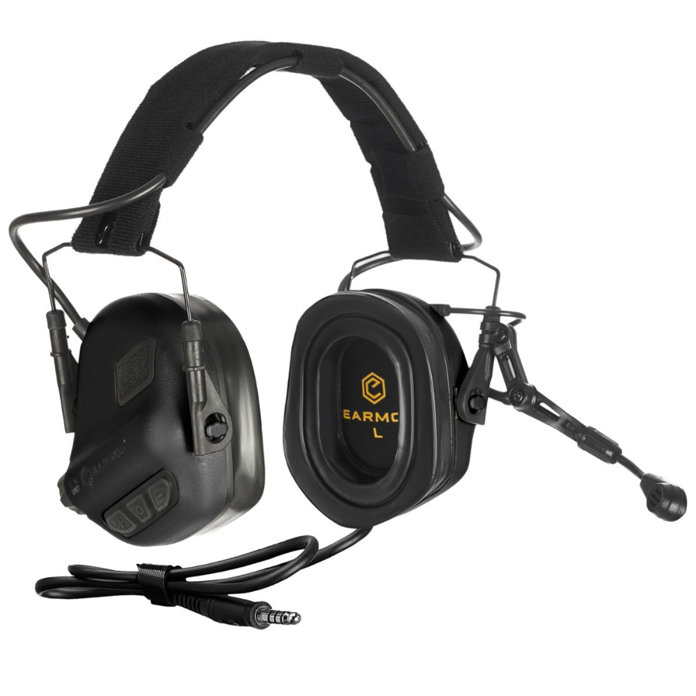 EARMOR M32 Plus Taktisches Kommunikations-Headset Gehörschutz Schwarz