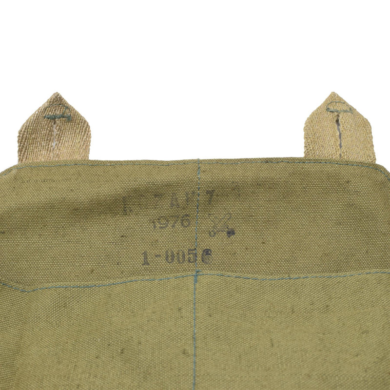 Original tschechische Militär Gasmaske Schultertasche grün Canvas Vintage Überschuss NEU