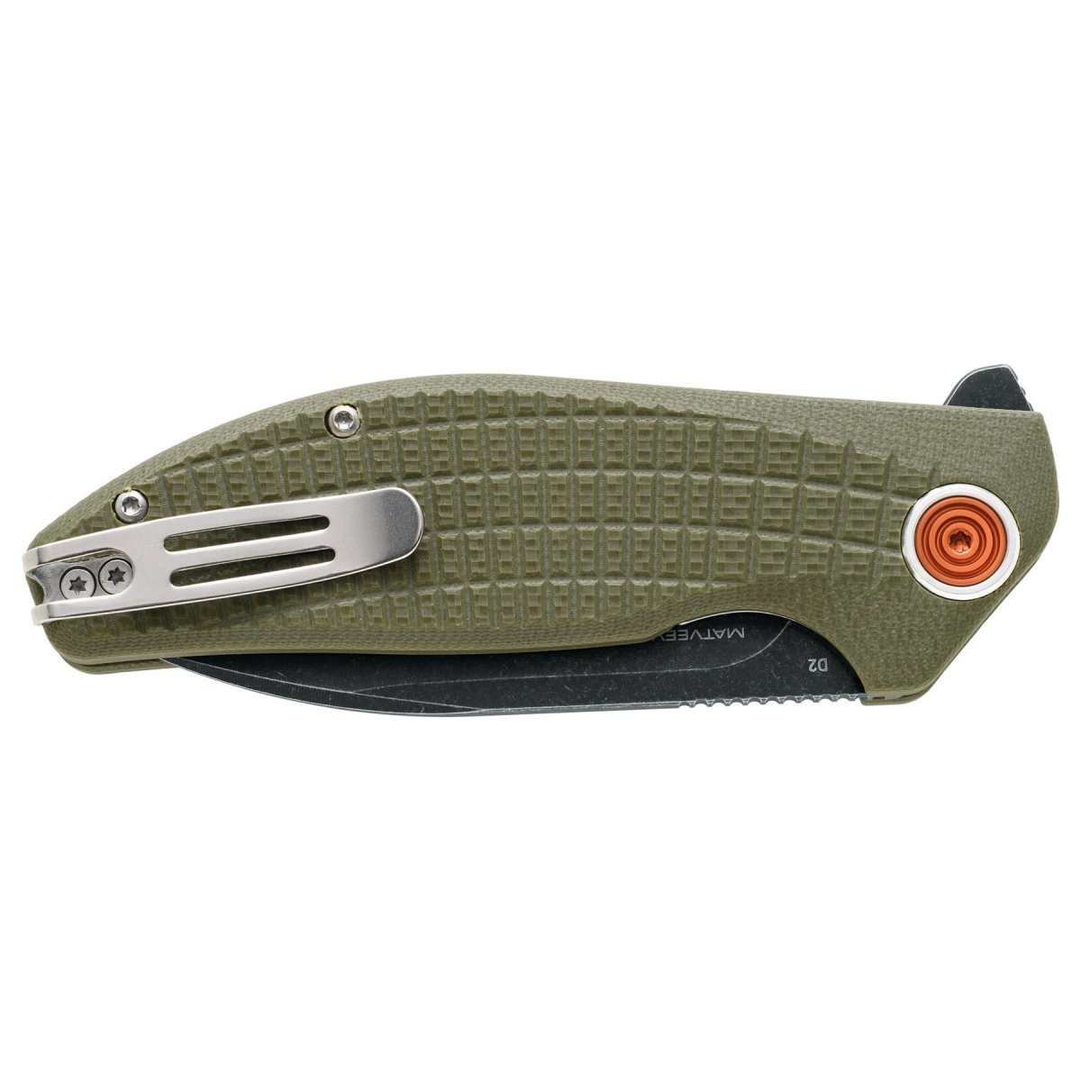 Fox Knives ACUTUS BF-764 OD Klapptaschenmesser, Edelstahlklinge D2
