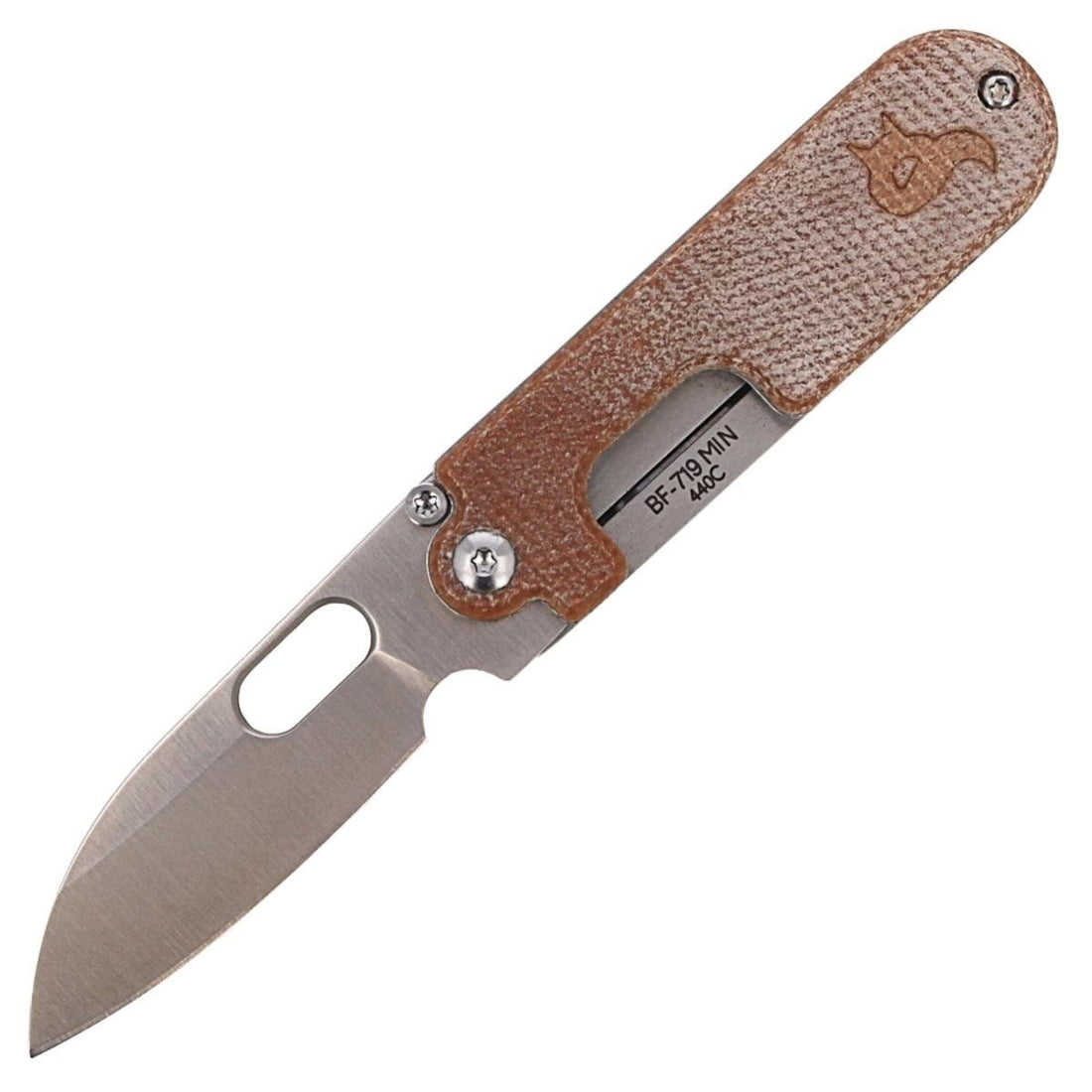 Fox Knives BEAN GEN2 Klapptaschenmesser Micarta-Griff aus Edelstahl 440C