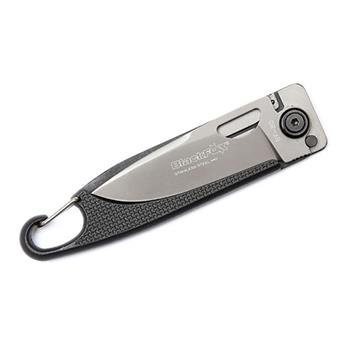 Fox Knives Brand Baroni Klappmesser mit Titan-beschichtetem 440-Stahl und schwarzem Zytel-Griff