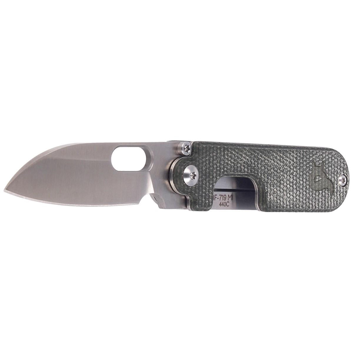 Fox Knives Brand BEAN GEN2 Klapptaschenmesser aus satiniertem 440C-Edelstahl