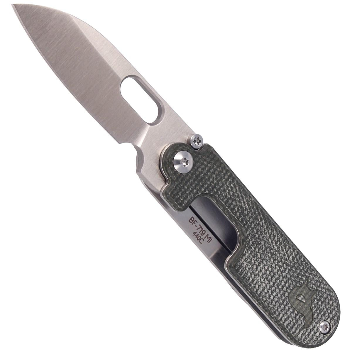 Fox Knives Brand BEAN GEN2 Klapptaschenmesser aus satiniertem 440C-Edelstahl