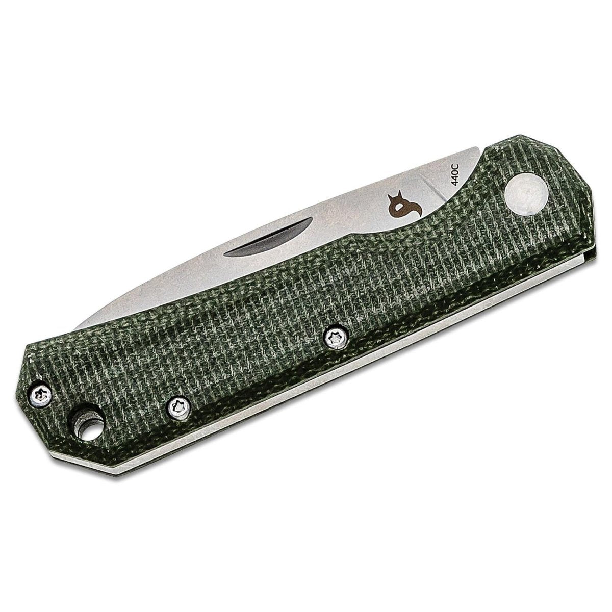 Fox Knives Brand CIOL Klappmesser mit Griff aus satiniertem Edelstahl 440C und Micarta