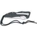 Klappmesser der Marke Fox Knives mit satinierter 440-Edelstahlklinge und G10-Griff