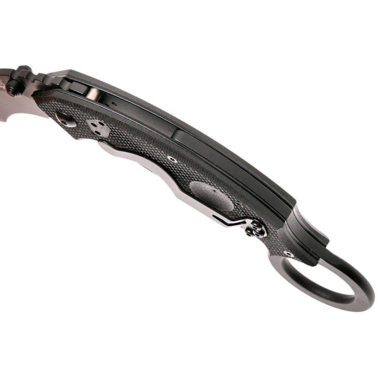 Fox Knives Brand Italy Chiropteka Klappmesser Karambit Edelstahl schwarz